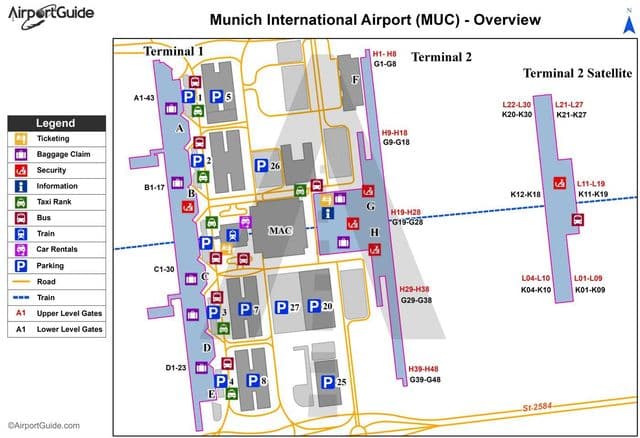 Flughafen München Terminalplan