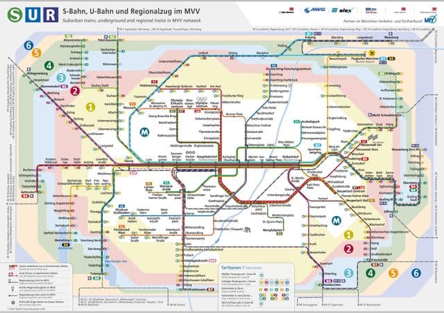 U-Bahn-Stationsplan München