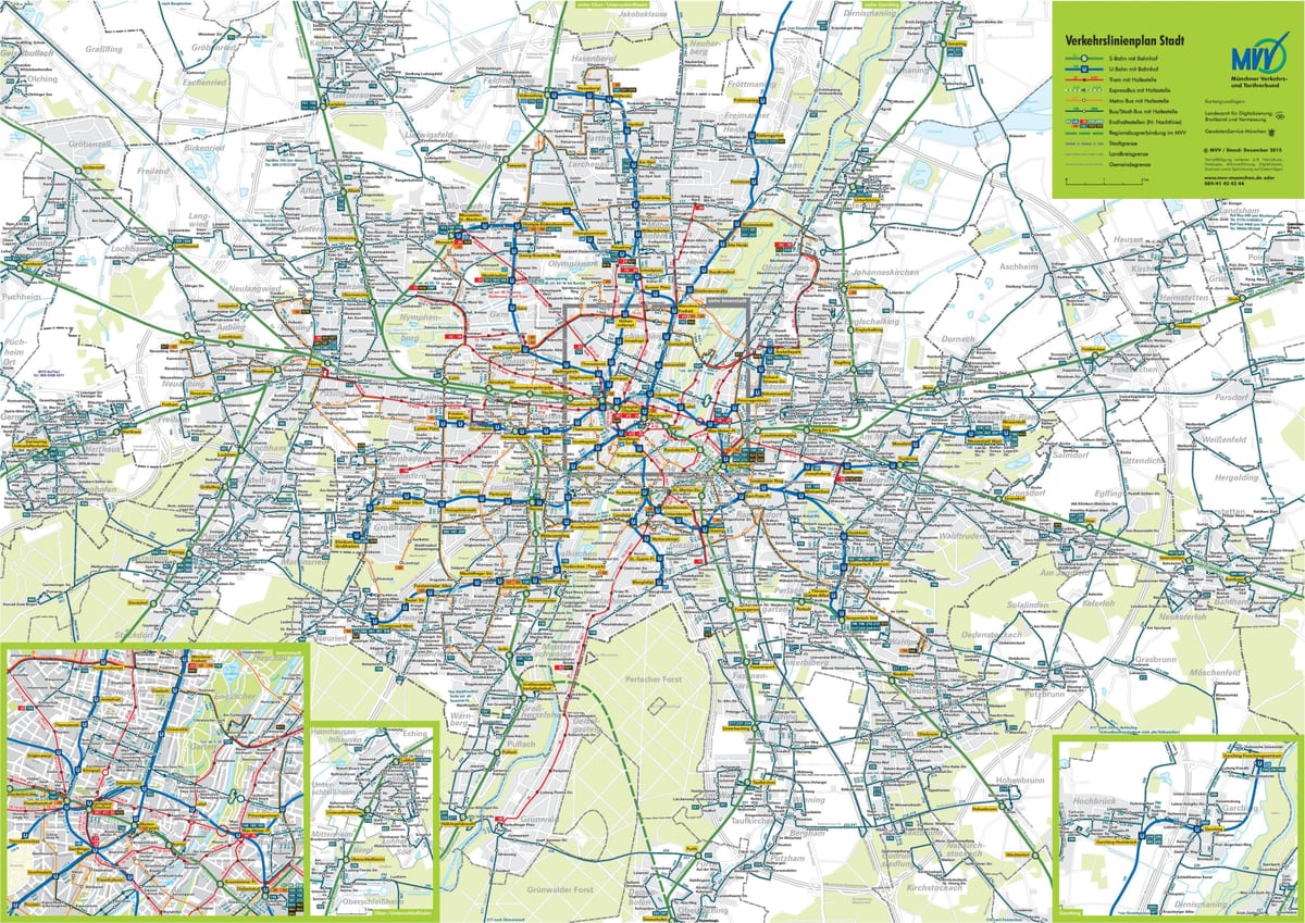 Verkehrsnetzplan München