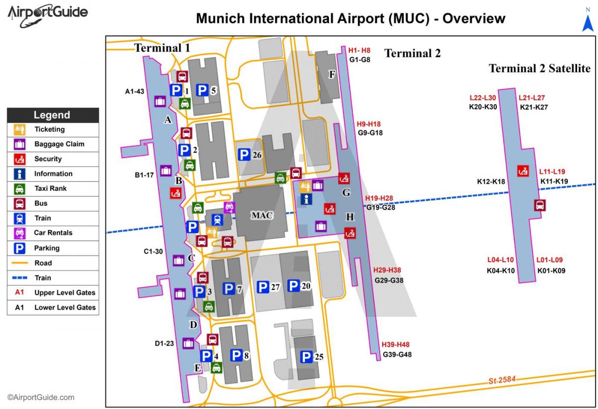 Flughafen München Terminalplan