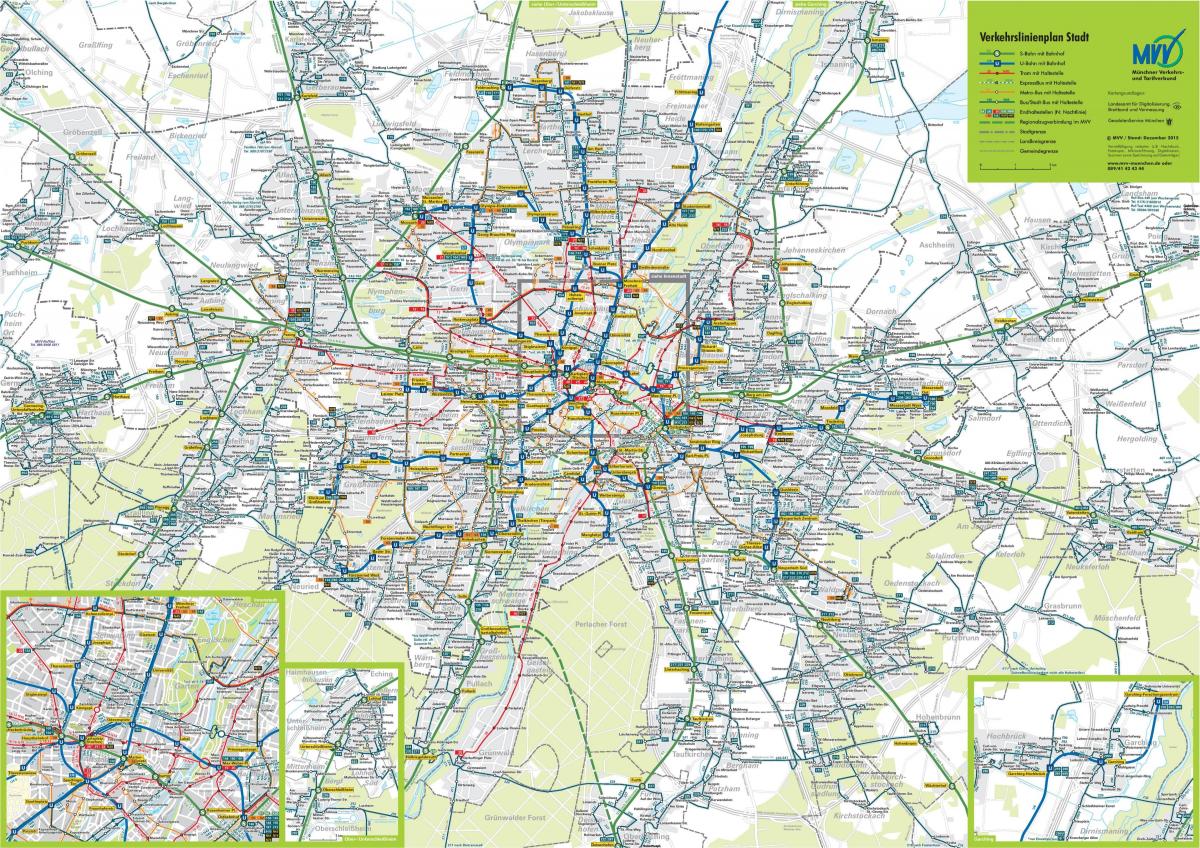 Verkehrsnetzplan München