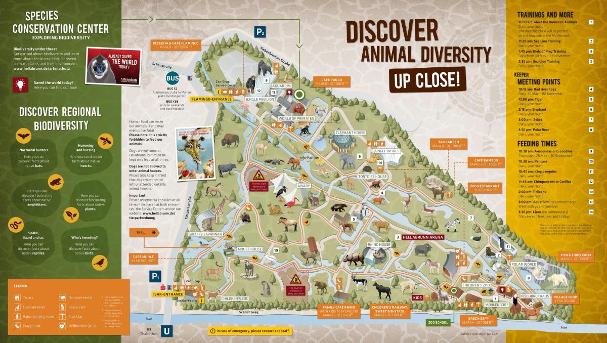 Münchener Zoopark Karte